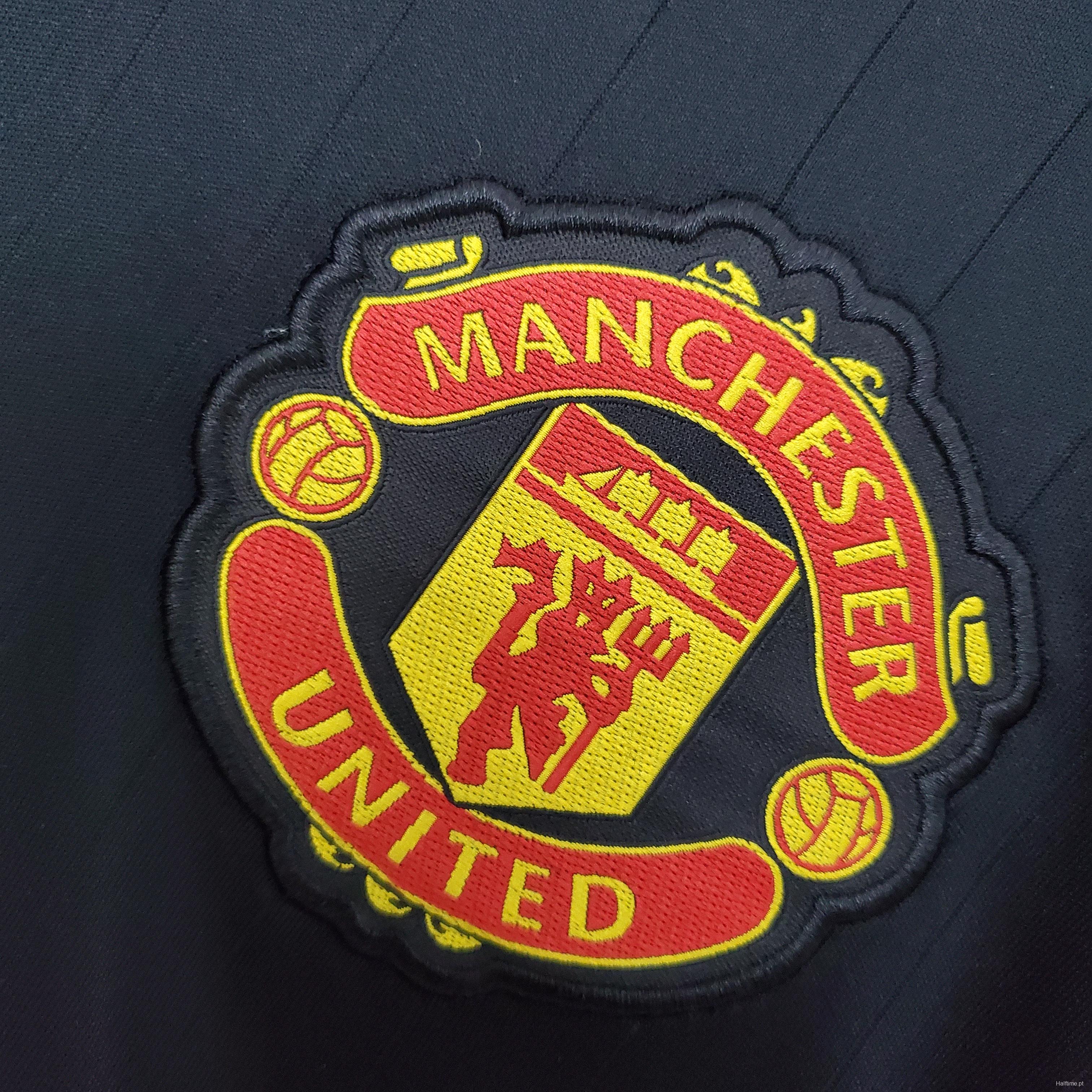 Manchester United Teamgeist series black Soccer Jersey