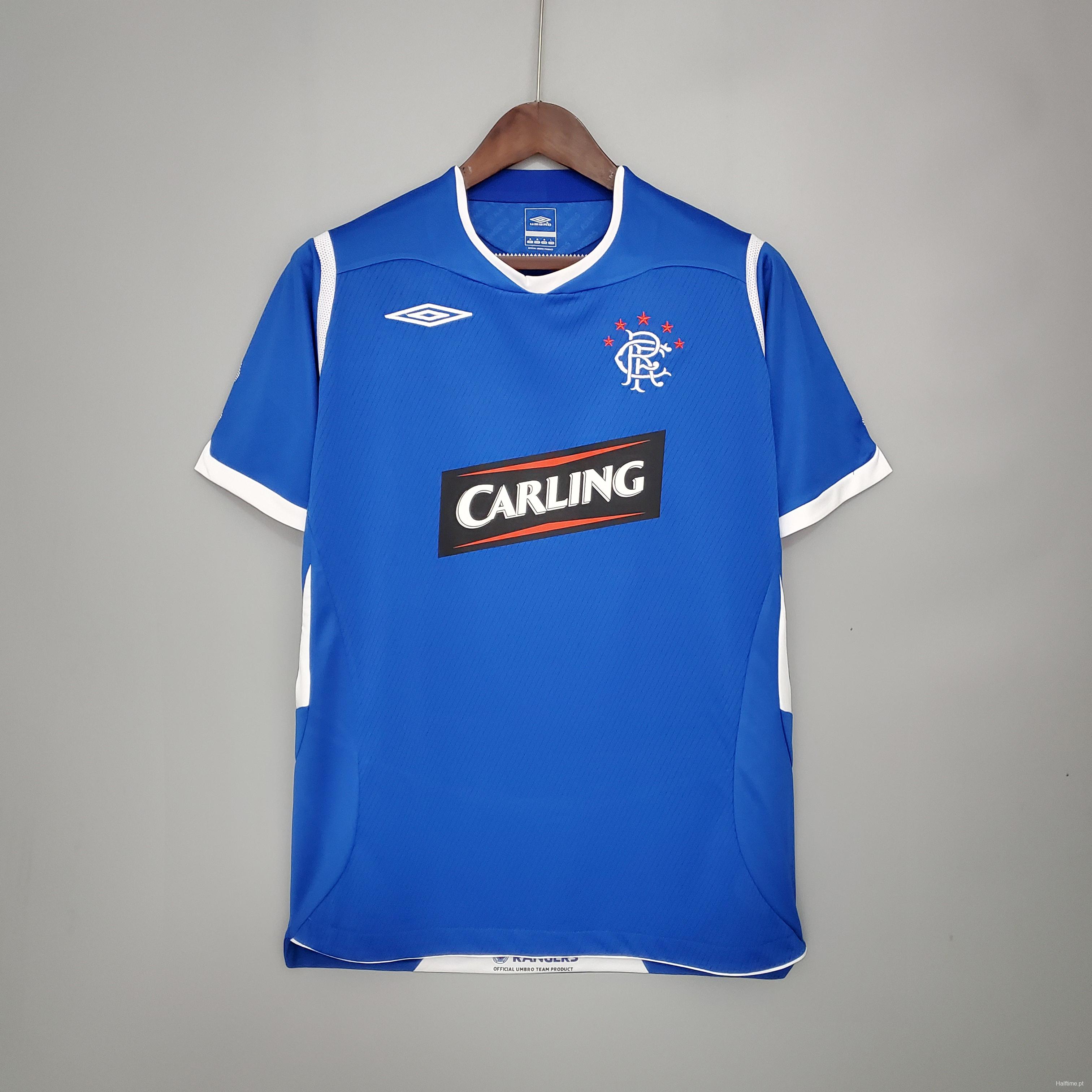 Retro Rangers 08/09 home Soccer Jersey