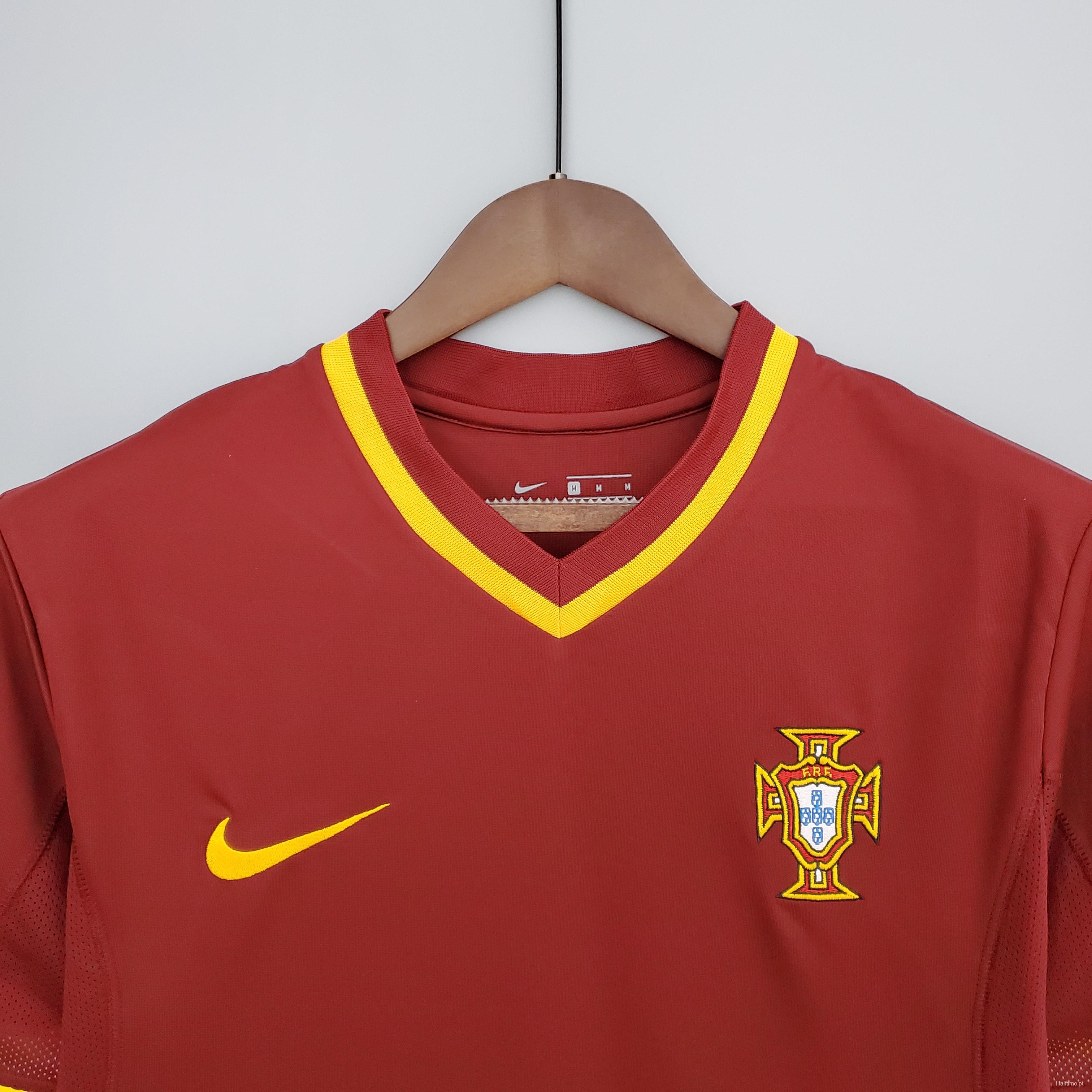 Retro 2000 Portugal home Soccer Jersey