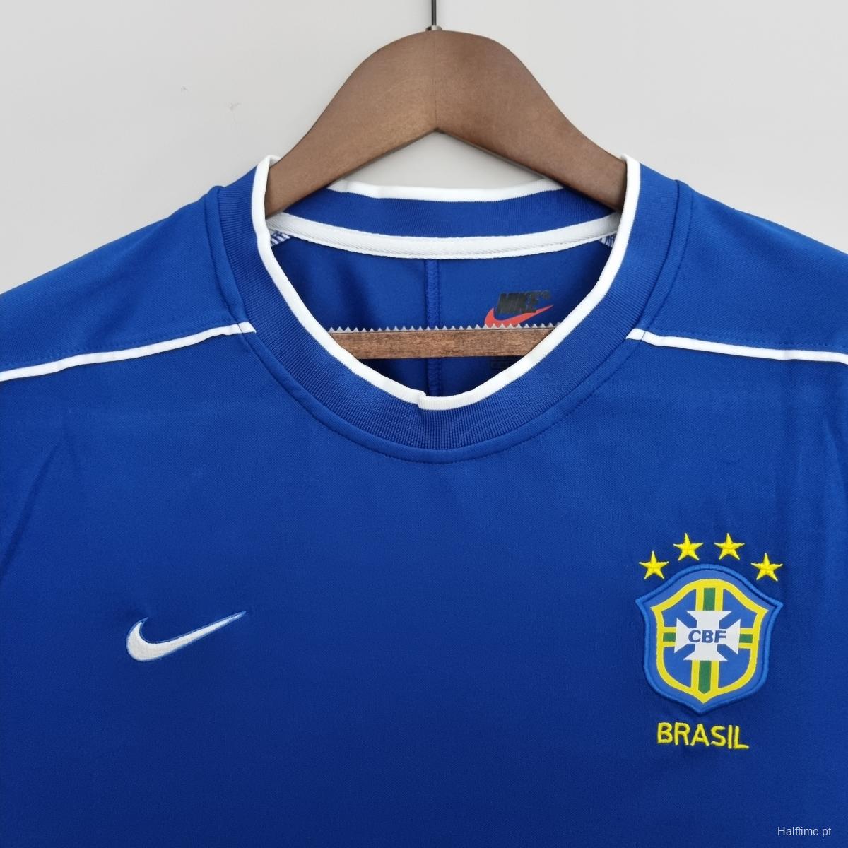 Retro 1998 Brazil away Soccer Jersey