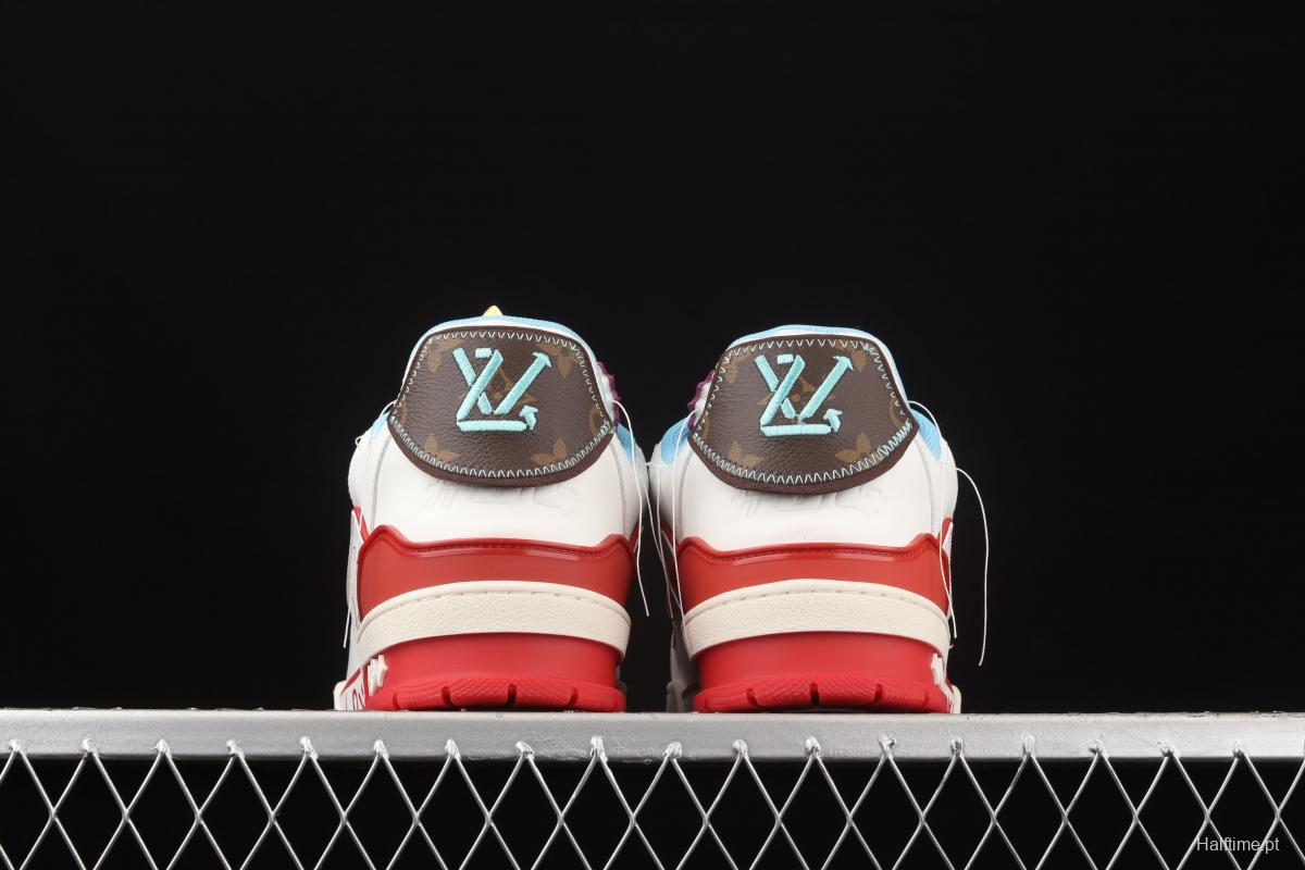 Authentic LV 2021ss early spring fashion catwalk sneakers 400N