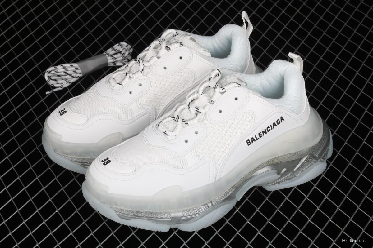 Balenciaga Triple S 3.0 full-combination nitrogen crystal outsole W2FB29001 for retro casual running shoes