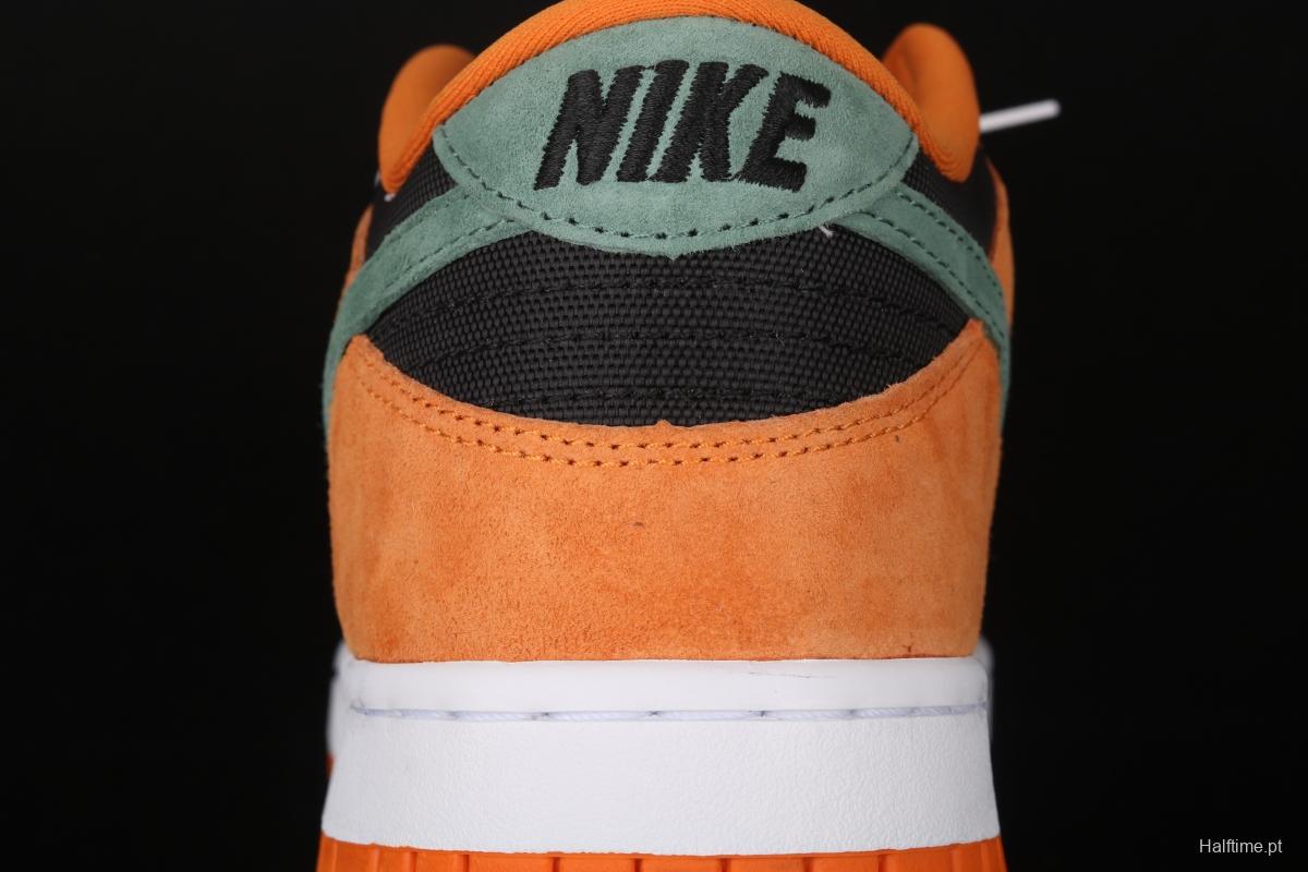 NIKE SB DUNK Low SP Ceramic dunk series carrot yellow and black low-side leisure sports skateboard shoes DA1469-001