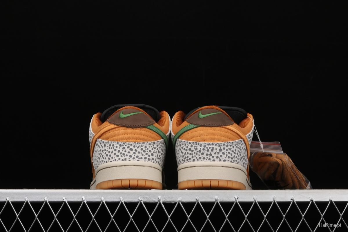 NIKE SB DUNK Low Safari grouper burst crack mandarin duck hook casual board shoes CD2563-002