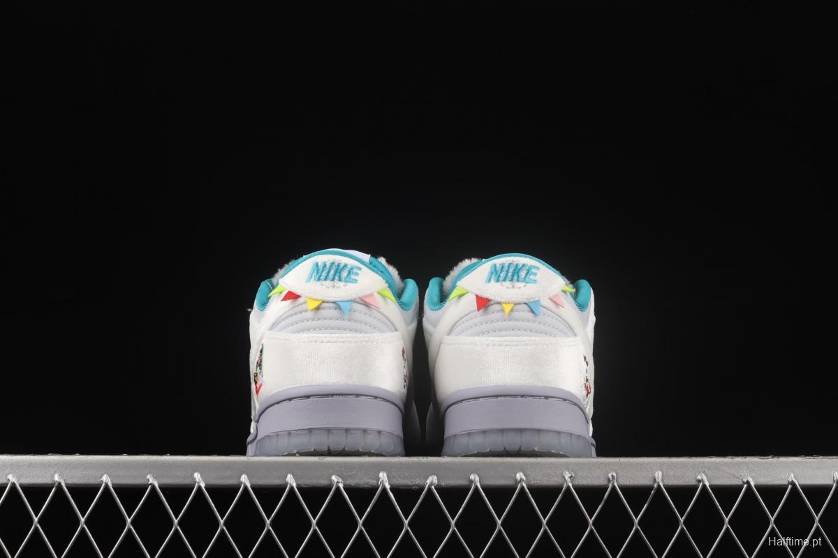 NIKE DUNK Low ICE ice and snow color SB buckle rebound fashion leisure board shoes DO2326-001