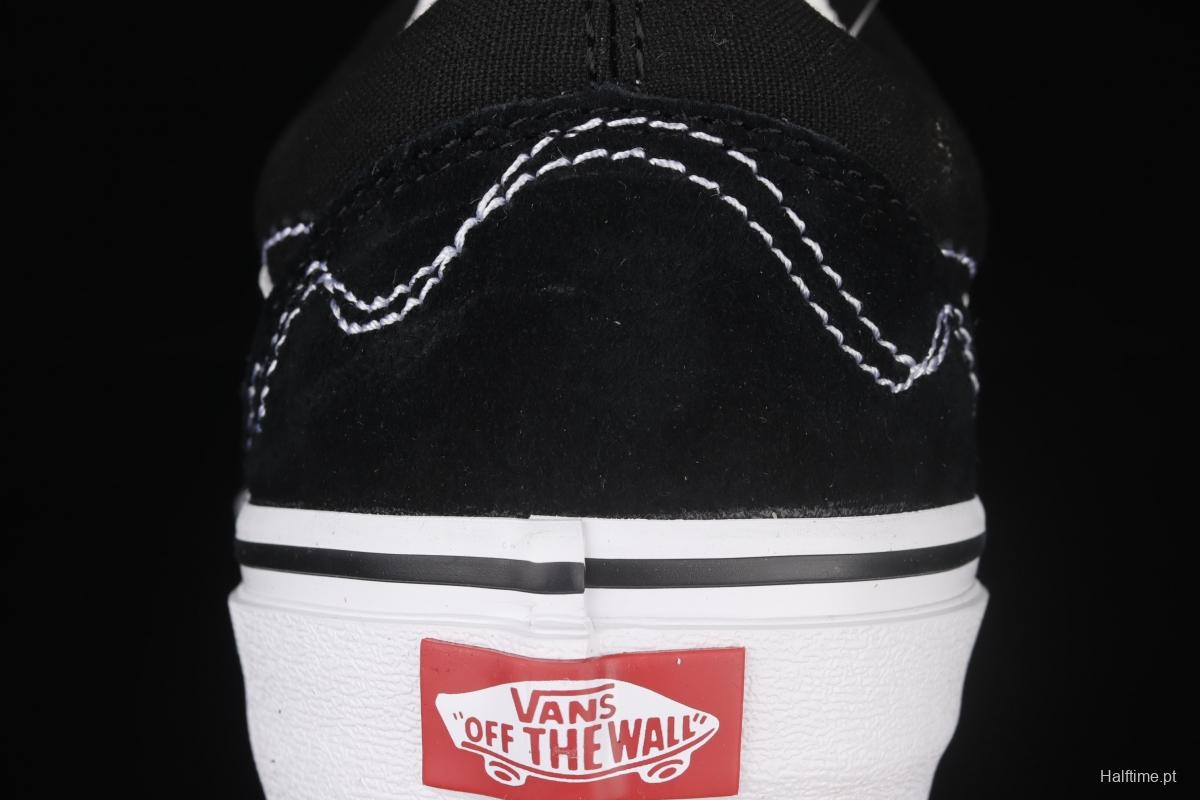 Vans Og Era Lx joint line design black classic low-top casual board shoes VN0A4P3XOSU