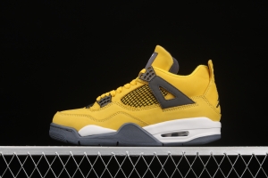 Air Jordan 4 Lightning duplicates white and yellow electric letter CT8527-700