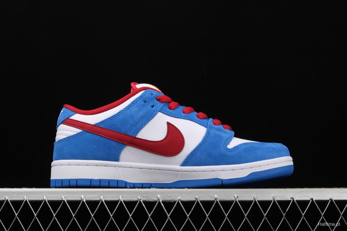 NIKE SB DUNK Low Doraemon robot cat theme color matching BQ6817-400