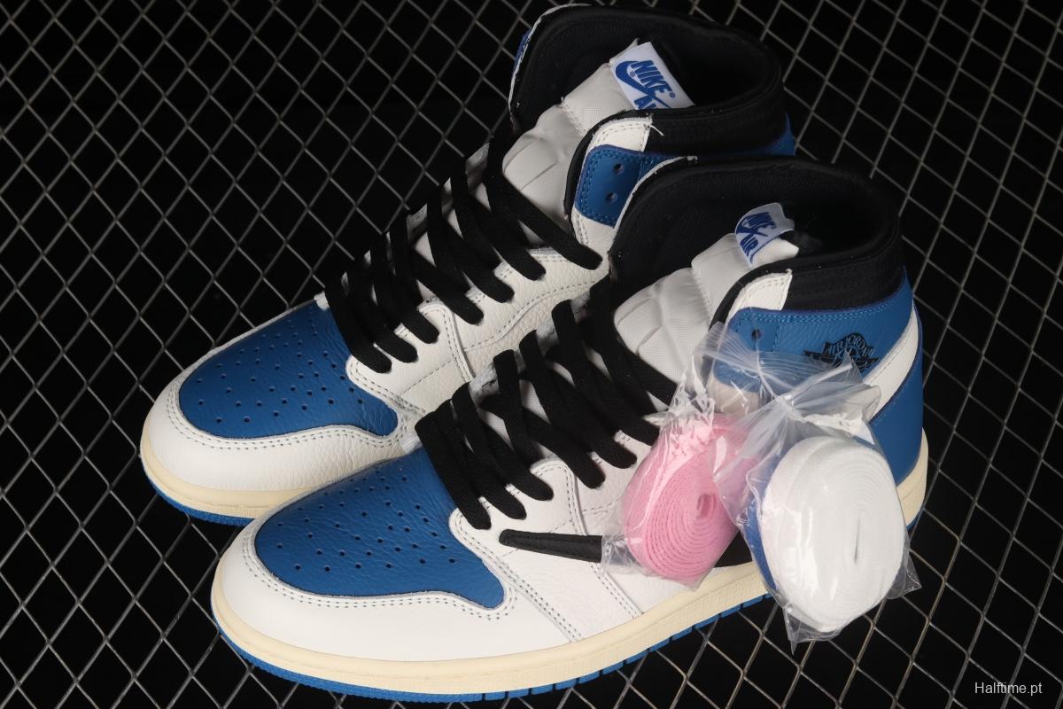 Travis Scott x Air Jordan 1 High OG Lightning inverted tick DH3227-105