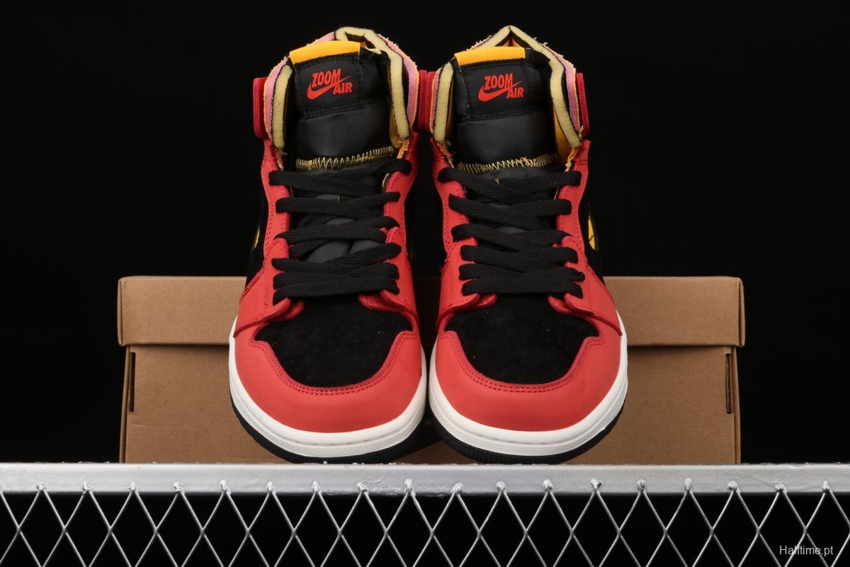 Air Jordan 1 Zoom CMFT AJ Black, Red, Yellow, CT0978-006