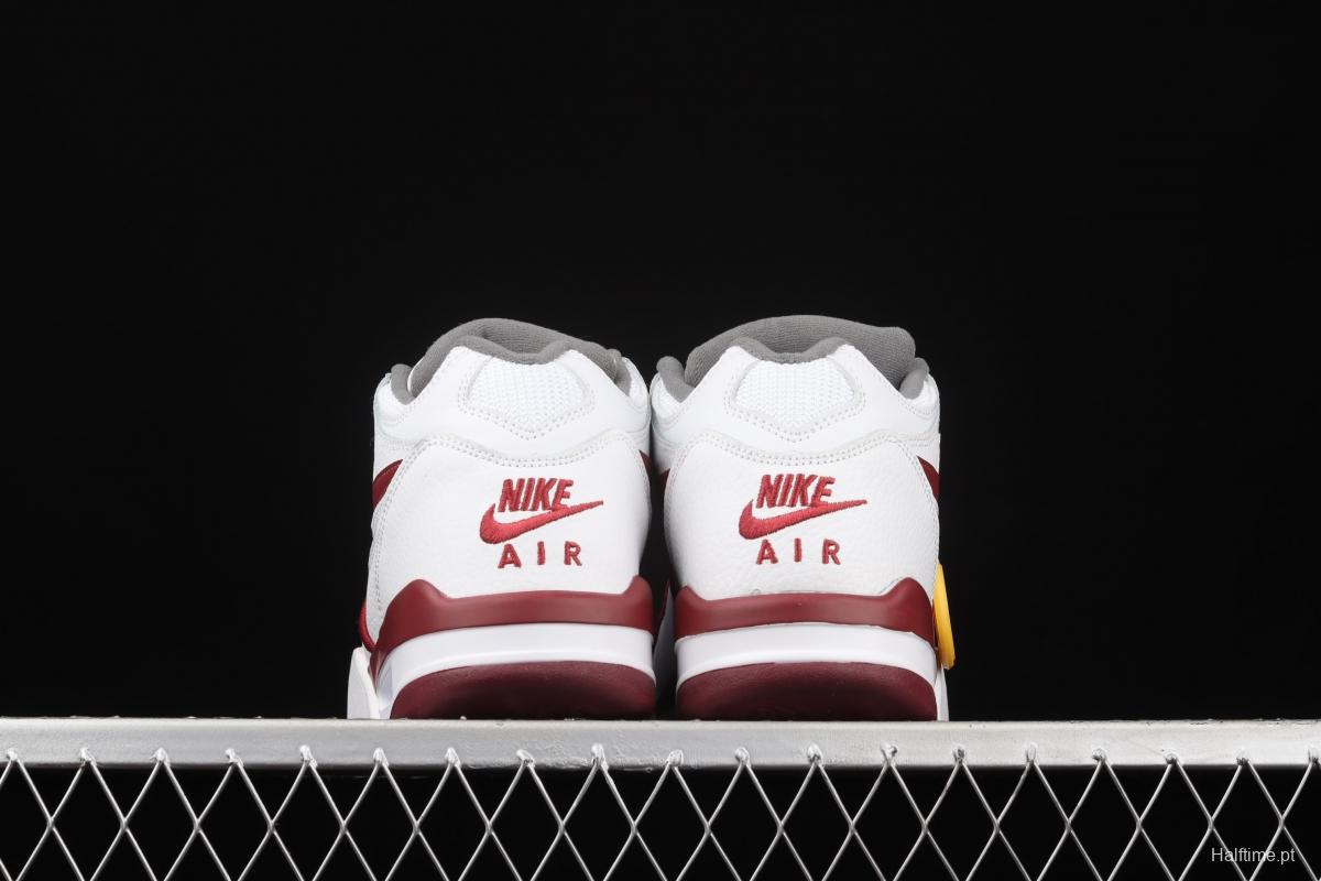 NIKE Air Flight 89 white and red air cushion basketball shoes DD1173-100