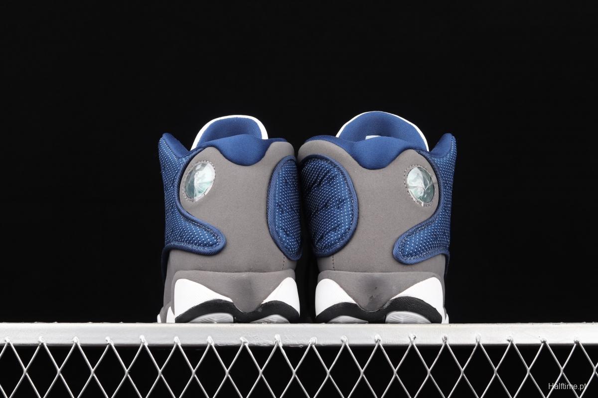 Air Jordan 13 Flint GIGI 3 3 White Blue Naval Blue 415171-404