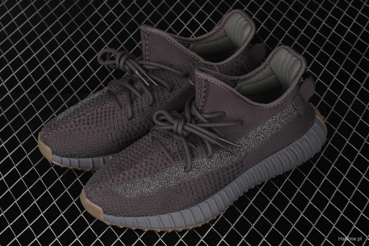 Adidas Yeezy Boost 350V2 Cinder FY4176 Darth Coconut 350 second generation hollowed-out side transparent rubber full star color matching BASF Boost original bottom