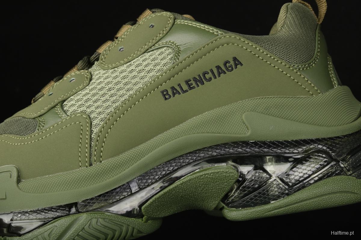 Balenciaga Triple S 3.0 full-combination nitrogen crystal outsole W2GA12325 for retro casual running shoes