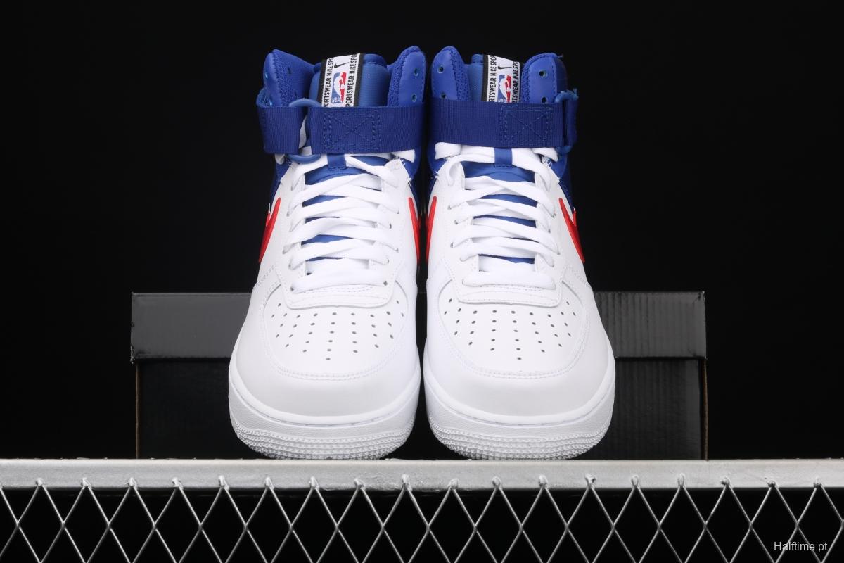 NIKE Air Force 1 High LV8 NBA joint name silk stitching high-top casual board shoes BQ4591-102