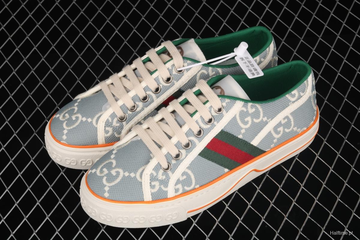 Gucci Tennis 1977 Print Sneaker canvas printed retro leisure sports board shoes