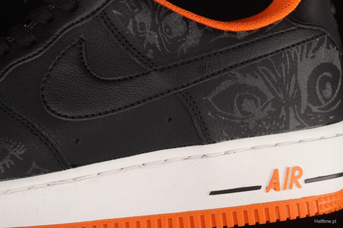 NIKE Air Force 11607 Skeleton QS Halloween theme limited casual board shoes DC8891-001