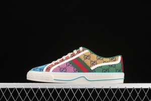 Gucci Tennis 1977 Print Sneaker canvas printed retro leisure sports board shoes 2UZ604275