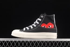 Converse All Star x CDG 2021 Sichuan Jiubao Ling co-named 1CL876 high-top casual board shoes.