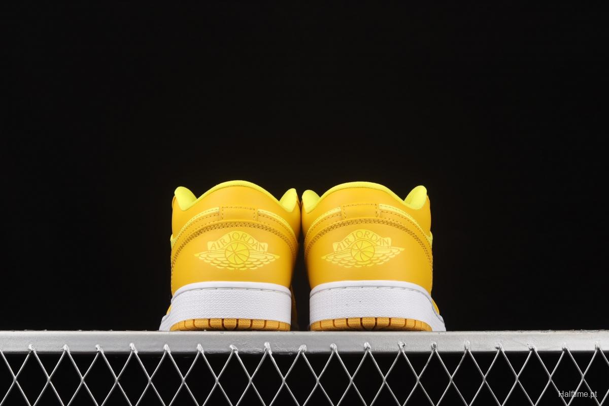 Air Jordan 1 Low lemon yellow low side culture leisure sports shoes DN6998-700