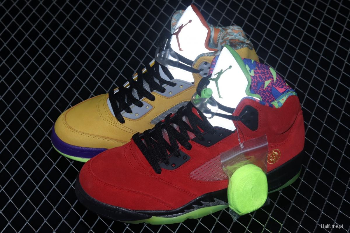 Air Jordan 5 What The red and yellow mandarin duck CZ5725-700