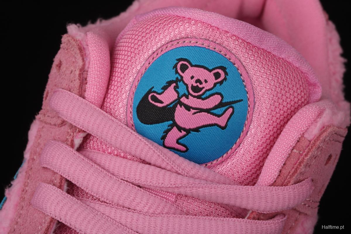 Grateful DeAdidas x NIKE SB DUNK Low Yellow Bear joint style pink and blue bear sports skateboard shoes CJ5378-600