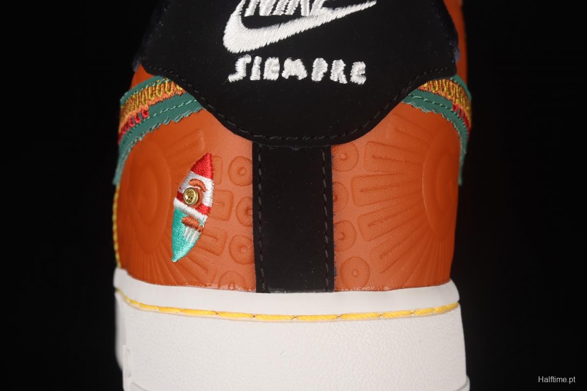 NIKE Air Force 1x 07 Low Siempre Familia Mexican style Day of the Dead low upper board shoes DO2157-816