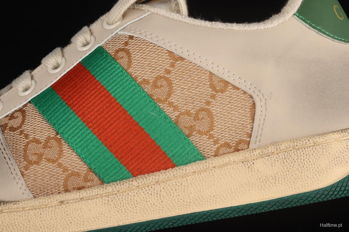 Gucci Distressed Screener Sneaker Gucci classic dirty shoes