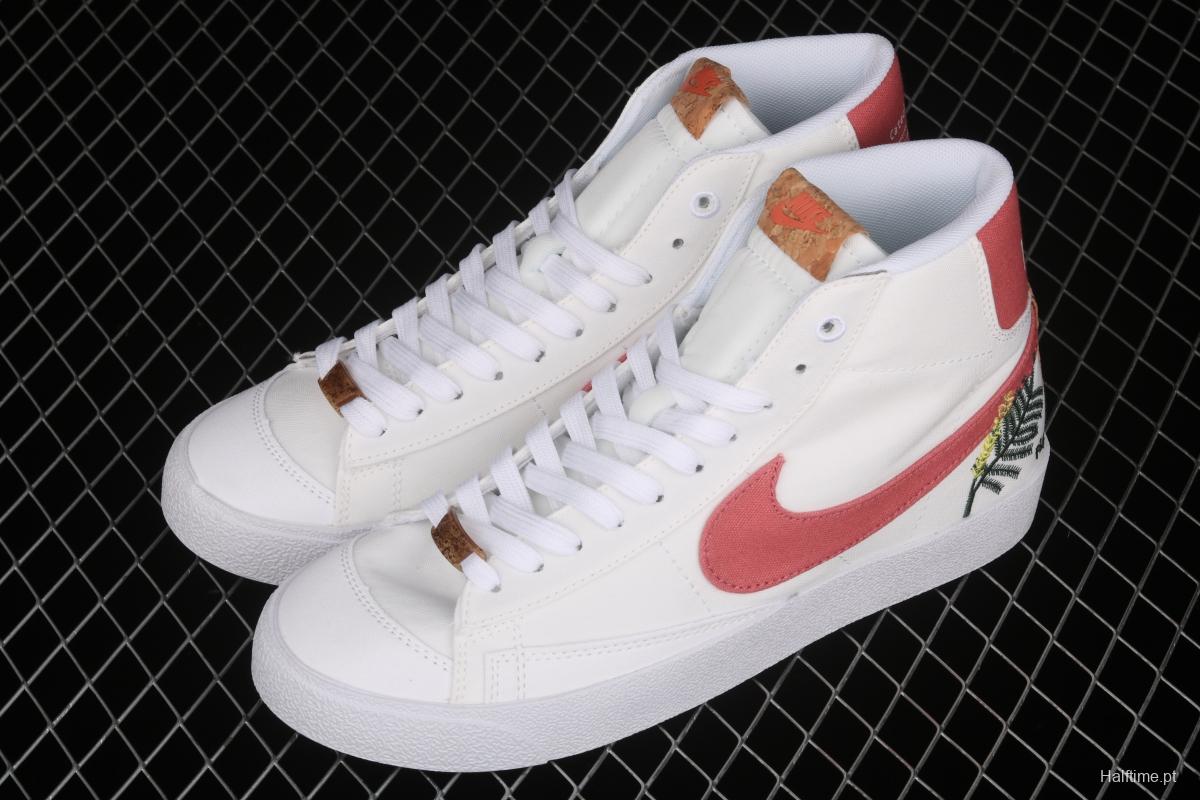 NIKE Blazer Mid '1977 SE Trail Blazers classic high-top canvas all-purpose leisure sports board shoes DC9265-101,