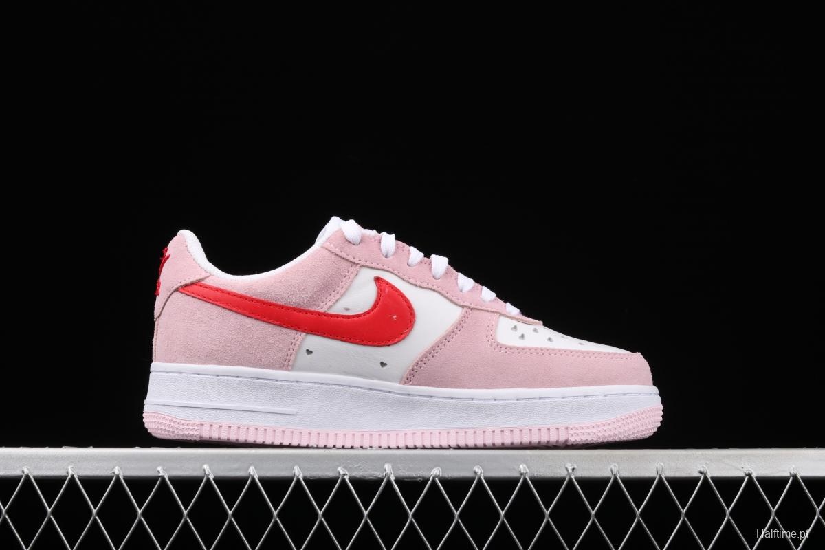 NIKE Air Force 11607 QS Pink Valentine's Day PEACEMINUSONE same style DD3384-600