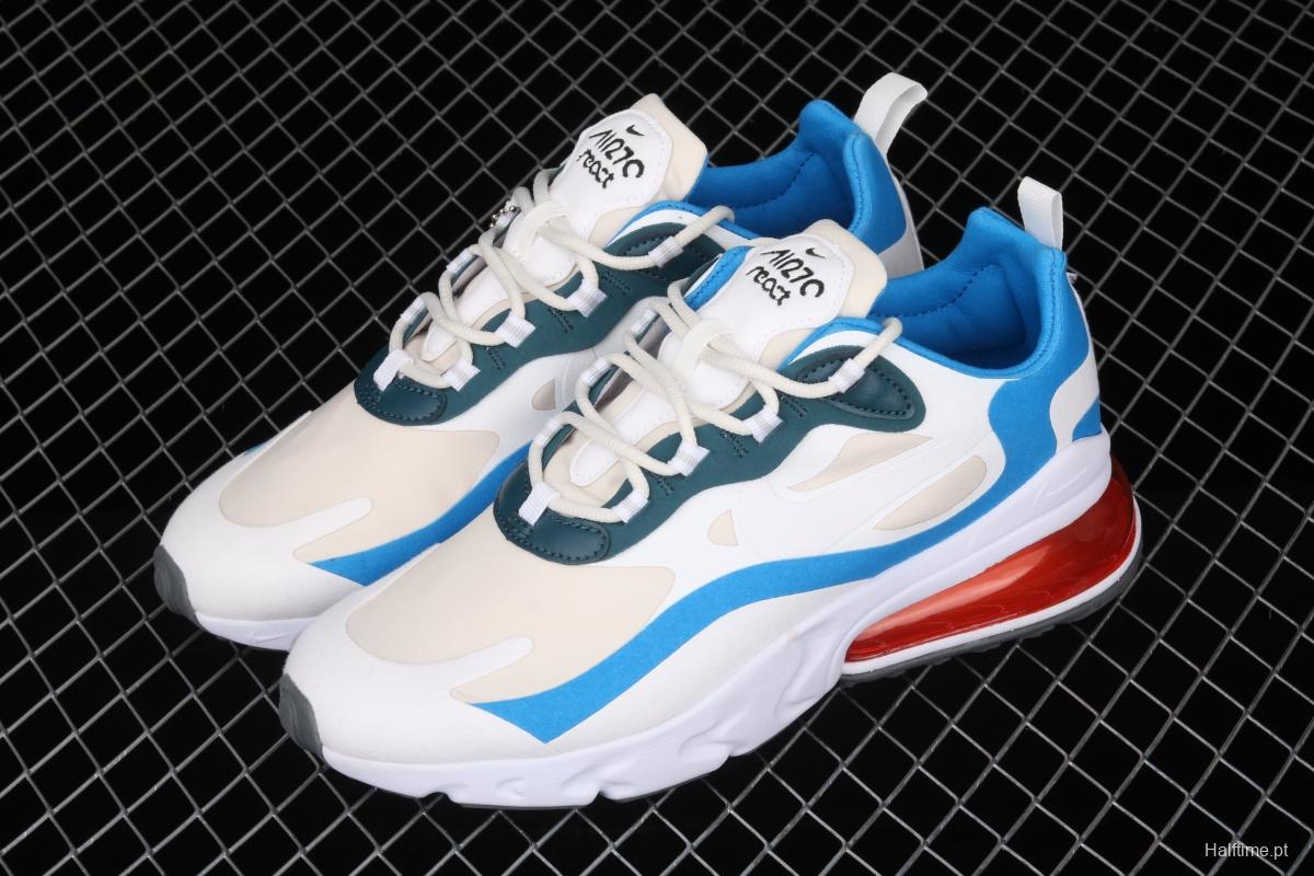 NIKE Air Max 270React new high-frequency mesh hollowing out function half-palm air cushion running shoes DA2400-800