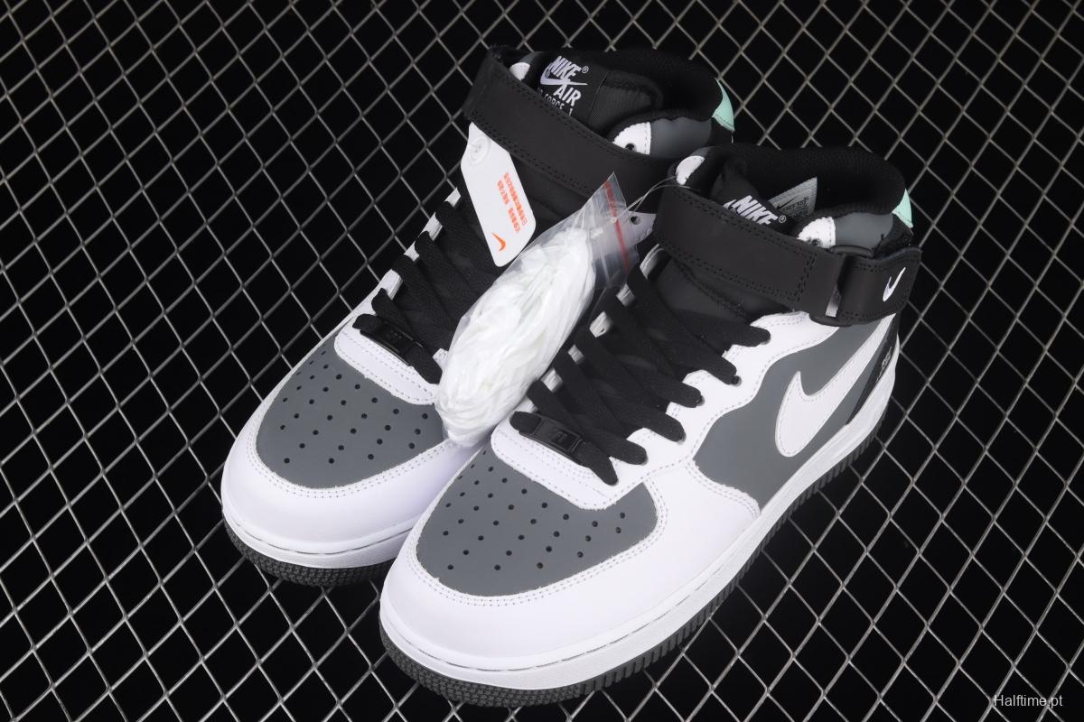 NIKE Air Force 1x 07 Mid Camcorder black-and-white gray camera with casual board shoes CN6863-502