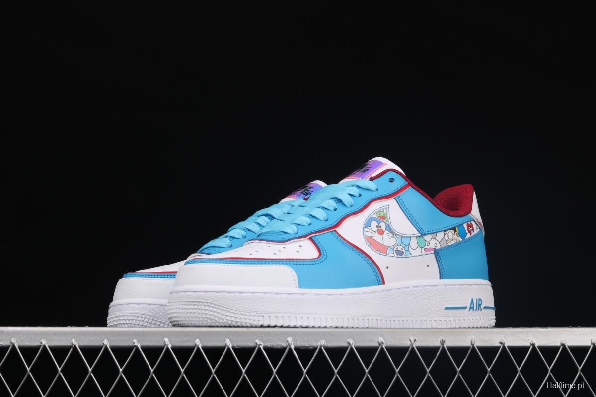 NIKE Air Force 11607 Doraemon robot cat-themed low-top casual board shoes BQ8988-106