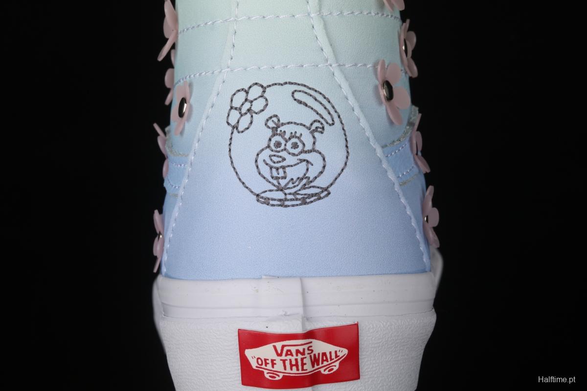 SpongeBob x Vans Sk8-Hi joint series limited high-top casual board shoes VN0A38GF9ZM