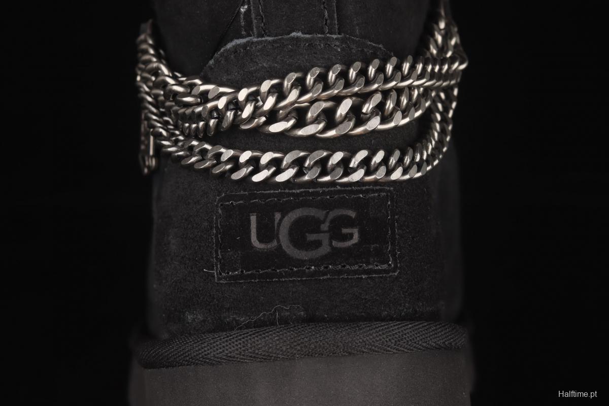 UGG Mini Bailey Button II outdoor snow boots in metal chain 1123668