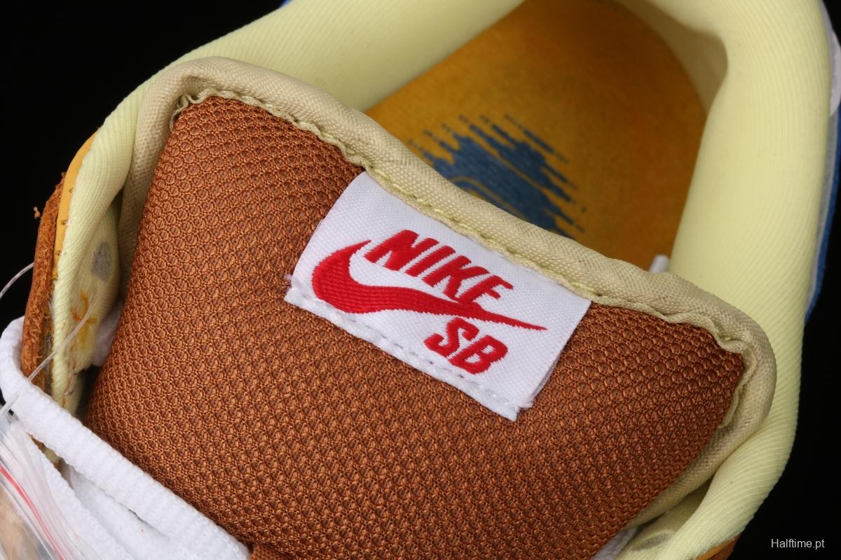 Nike DUNK Low Newcastle Brown Ale TS with the same yellow beer super-limited color matching Newscale low-top skateboard shoes 313170-741