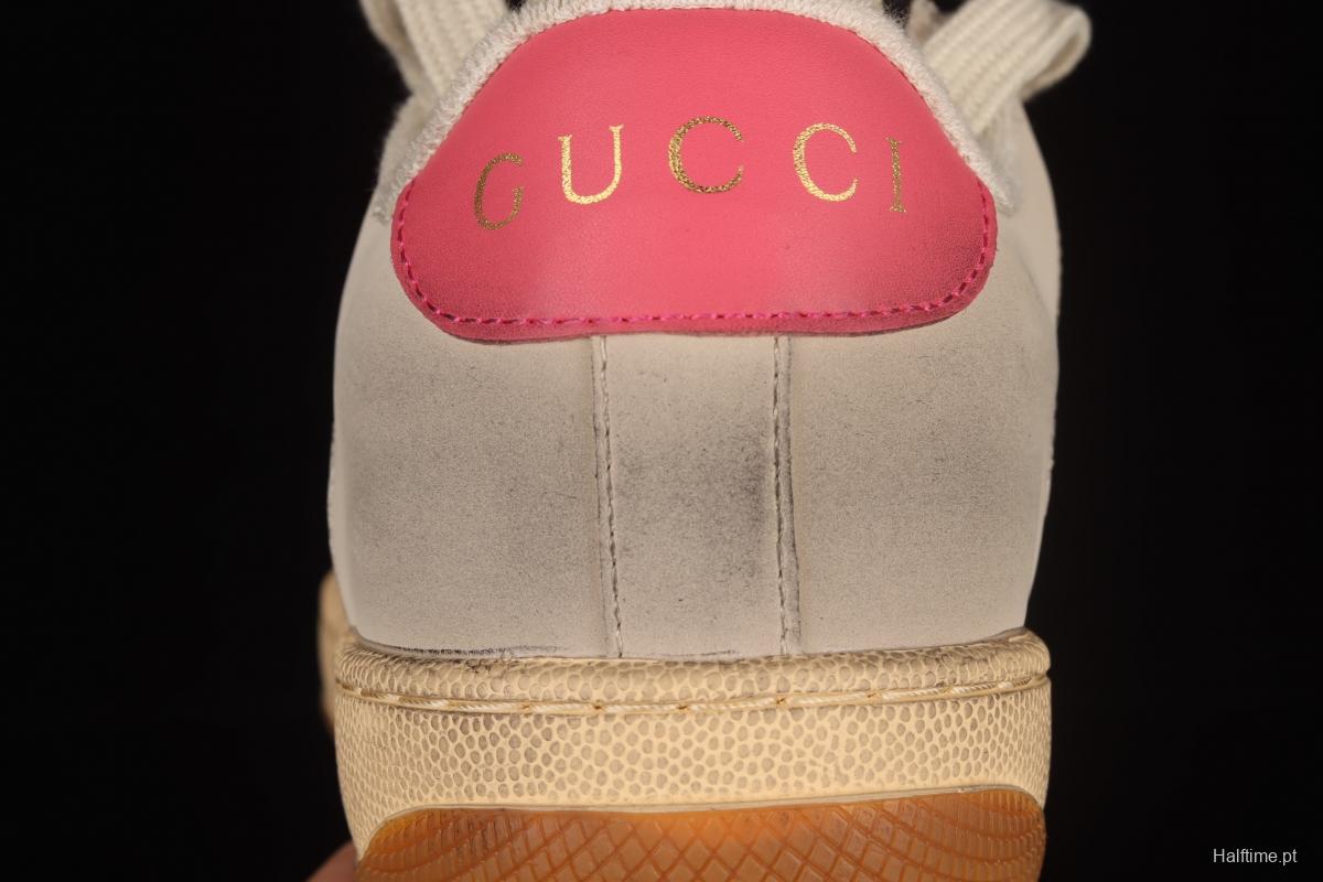 Gucci Distressed Screener Sneaker Gucci classic dirty shoes