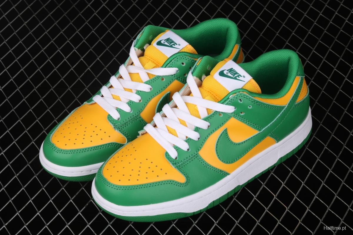 NIKE DUNK SB Low SP Brazil Slam Dunk Series retro low-top leisure sports skateboard shoes CU1727-700