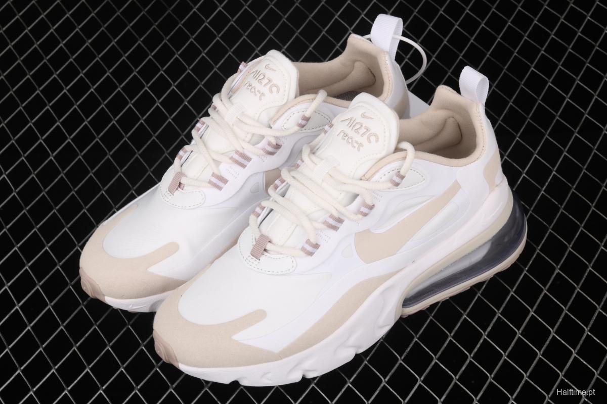 NIKE Air Max 270React new high-frequency mesh hollowing out function half-palm air cushion running shoes CJ0619-102