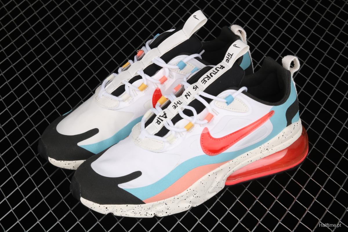 NIKE Air Max 270React new high-frequency mesh hollowing out function half-palm air cushion running shoes DD8498-161,