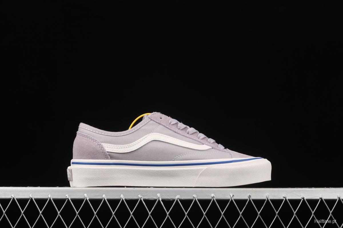 Vans Old Skool taro purple side stripes low-edge light canvas shoes VN0A54F44U1