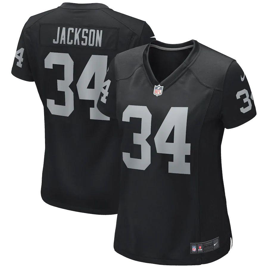 Women's Bo Jackson Black Retired Player Limited Team Jersey