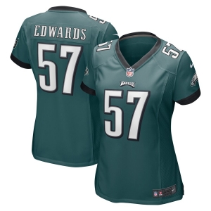 Women's T.J. Edwards Midnight Green Player Limited Team Jersey