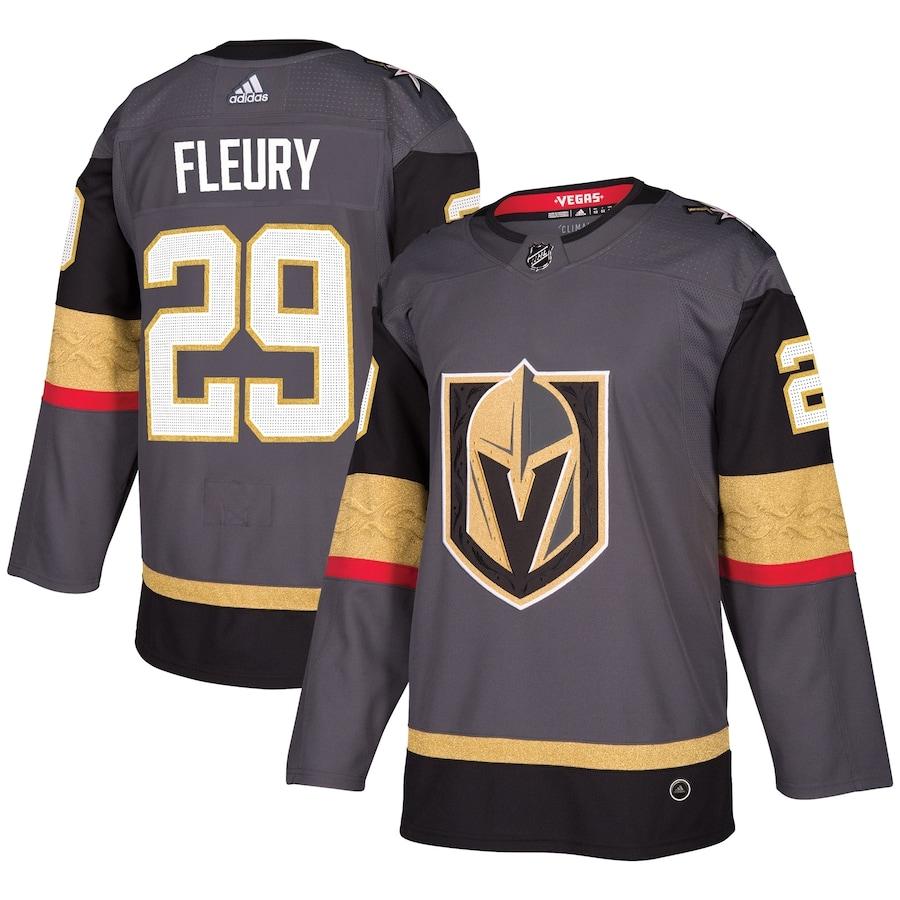 Men's Marc-Andre Fleury Gray Player Team Jersey