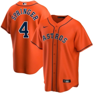 Youth George Springer Orange Alternate 2020 Player Team Jersey