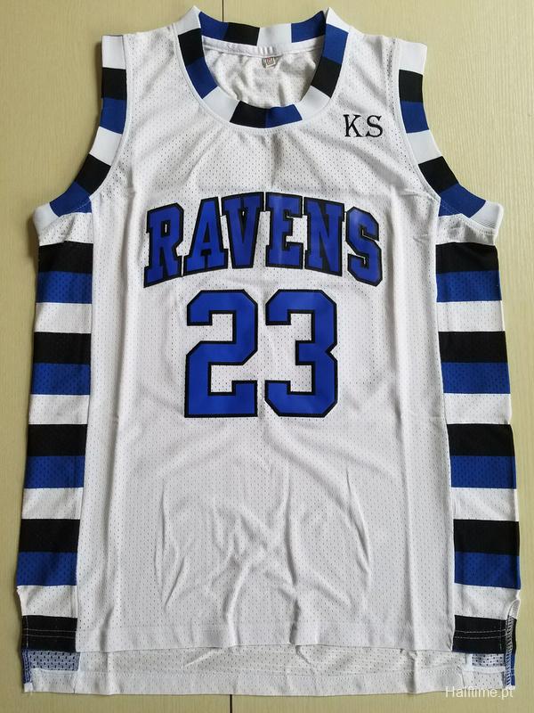 Nathan Scott 23 One Tree Hill Ravens White Basketball Jersey