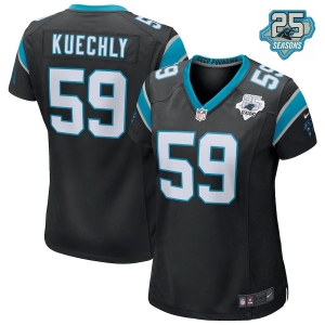 Women's Luke Kuechly Black 25th Season Player Limited Team Jersey