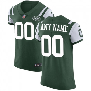 Men's Green Customized Elite Team Jersey