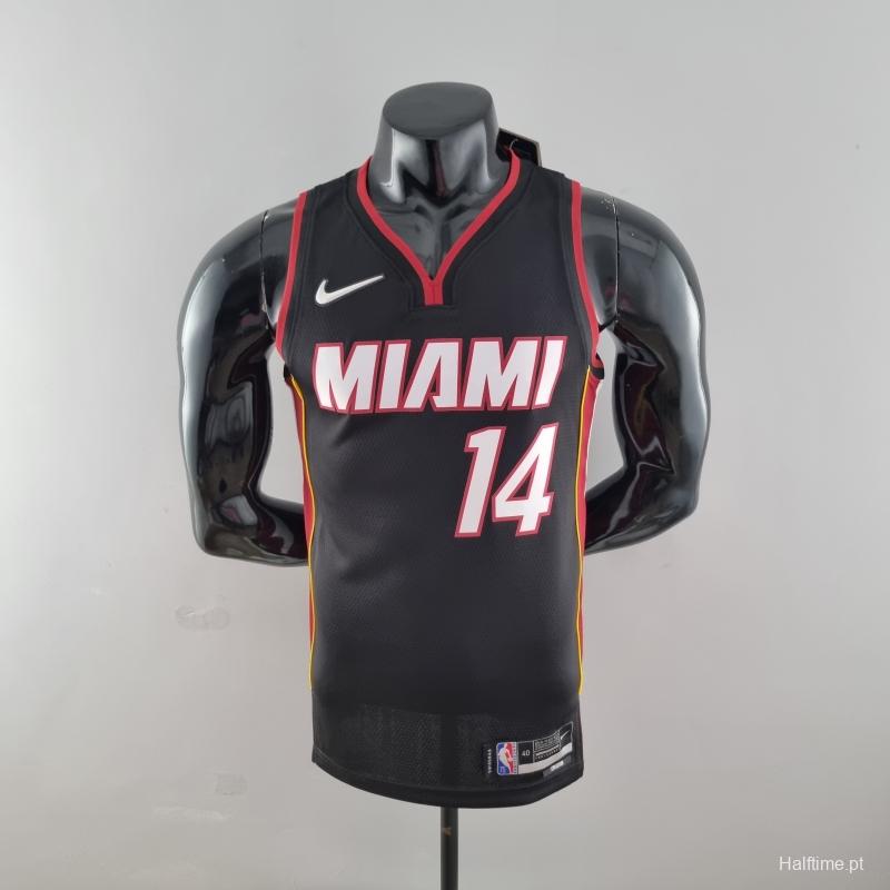 75th Anniversary Miami Heat HERRO#14 Black NBA Jersey