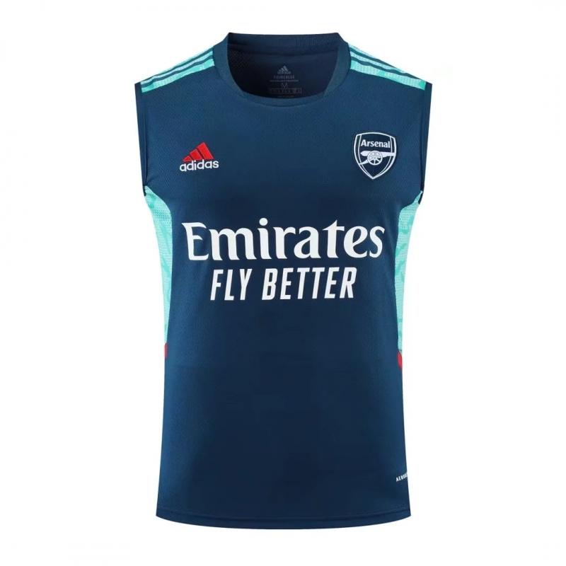 22 23 Arsenal Pre match Training Jersey Royal Blue Vest Halftime